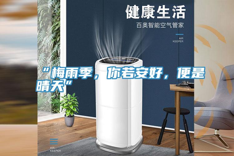 “梅雨季，你若安好，便是晴天”