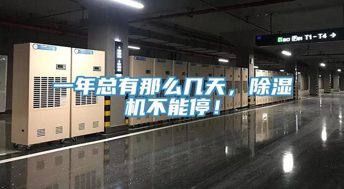 一年總有那么幾天，除濕機不能停！