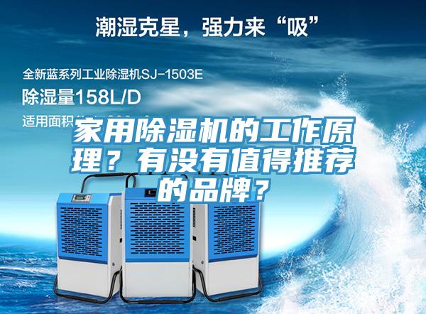 家用除濕機的工作原理？有沒有值得推薦的品牌？